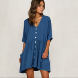 V-Neck Super Comfy Maternity Dress