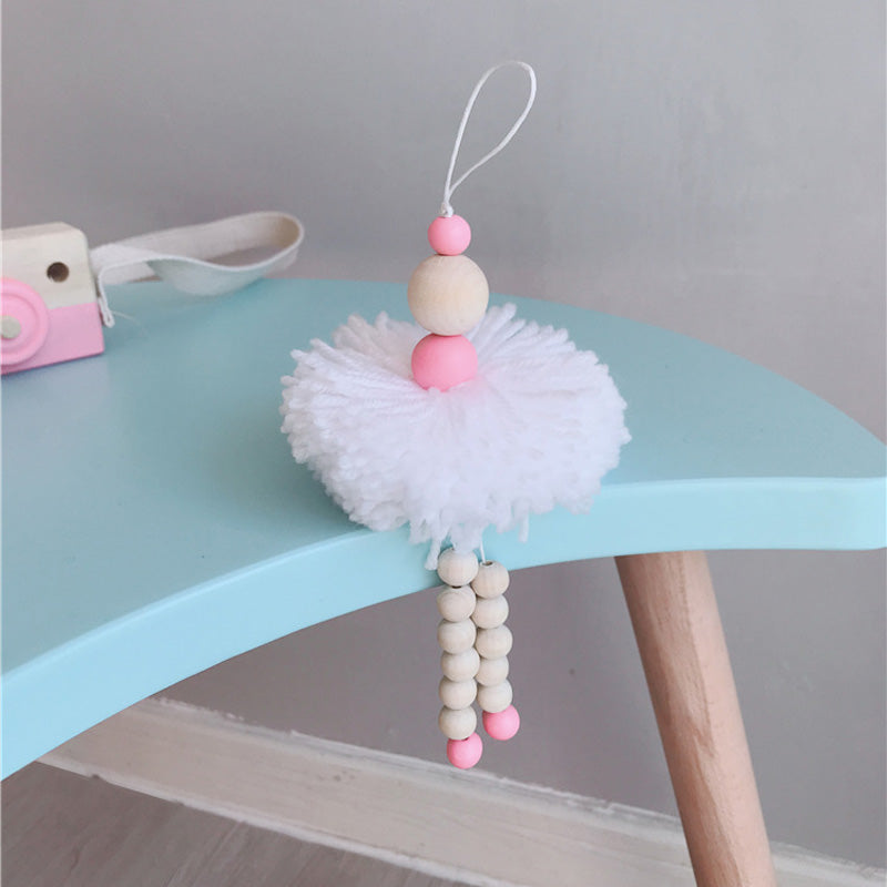 Ballet Dancer - Nordic Style Wooden Beads Decoration