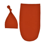 Nordic Themed Baby Sleeping Bag With Knot Hat -  100% Pure Cotton