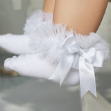 Princess Bow Knot Floral Lace Socks