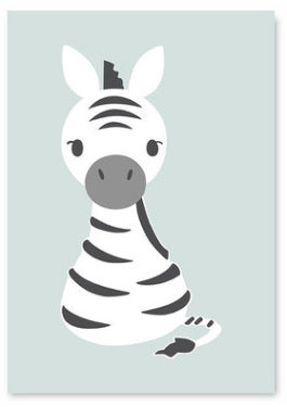 Cartoon Animal Prints - Lively Wall Decor