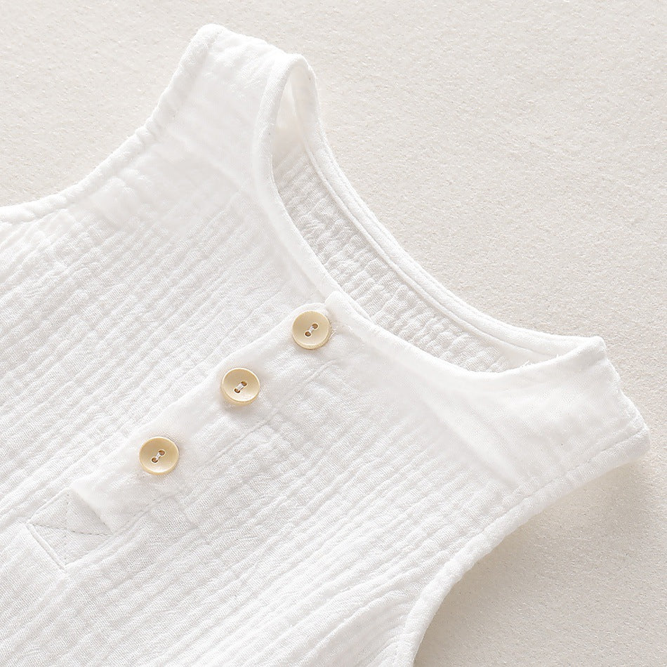 Infant Lightweight Sleeveless Romper