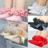 Princess Bow Knot Floral Lace Socks