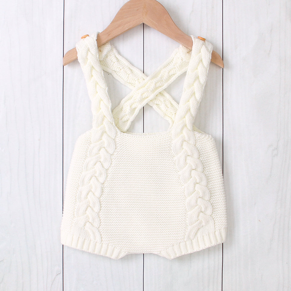 Knitted Bib Rompers