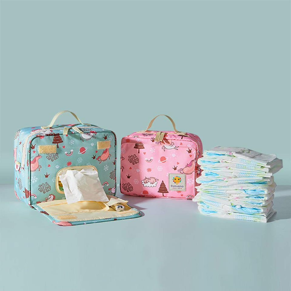 Colorful Printed Waterproof Diaper Storage Bag