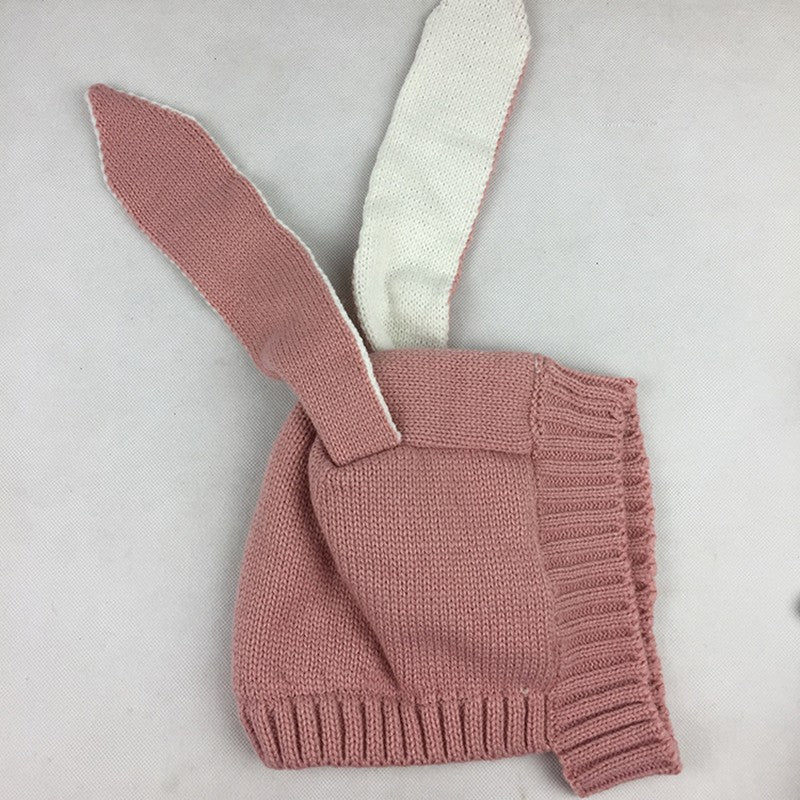 Adorable Knitted Long Ear Rabbit Hat