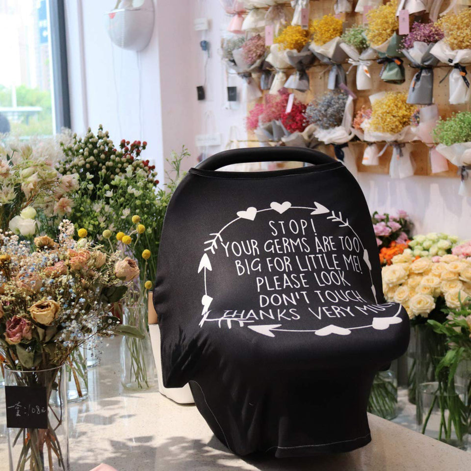Cute No Touch Message - Nursing Cover for Breast Feeding and Car Seat Canopy