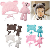 Knitted Hat and Matching Toy - Perfect for Baby Photography
