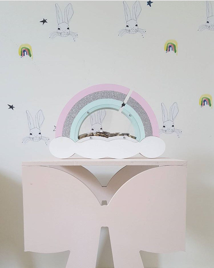 Nordic Style Rainbow Piggy Bank - Room Decor for Kids
