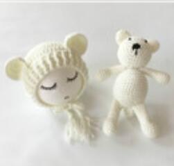 Knitted Hat and Matching Toy - Perfect for Baby Photography