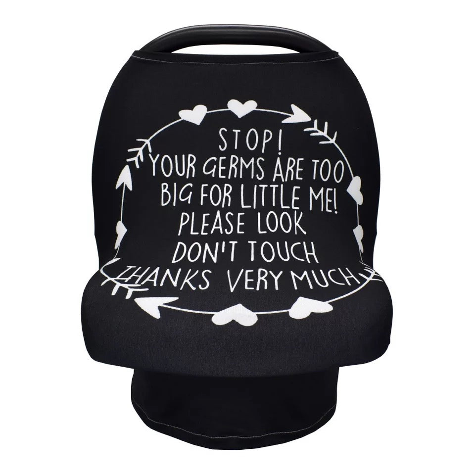 Cute No Touch Message - Nursing Cover for Breast Feeding and Car Seat Canopy