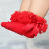 Princess Bow Knot Floral Lace Socks