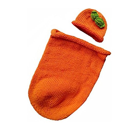 Pumpkin Day - Knitted Cocoon With Hat