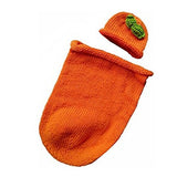 Pumpkin Day - Knitted Cocoon With Hat
