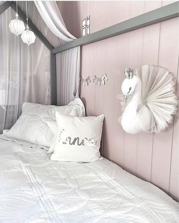 3D Golden Crown Swan - Wall Art Hanging