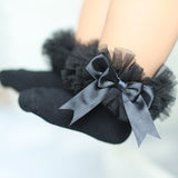 Princess Bow Knot Floral Lace Socks