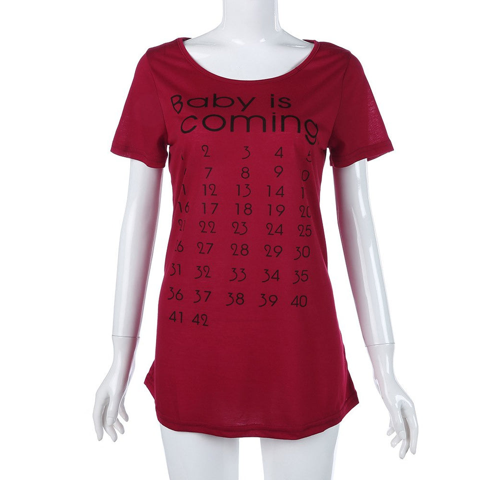 Baby Is Coming by Weeks - Tshirt