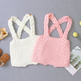 Knitted Bib Rompers