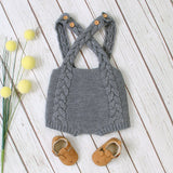 Knitted Bib Rompers