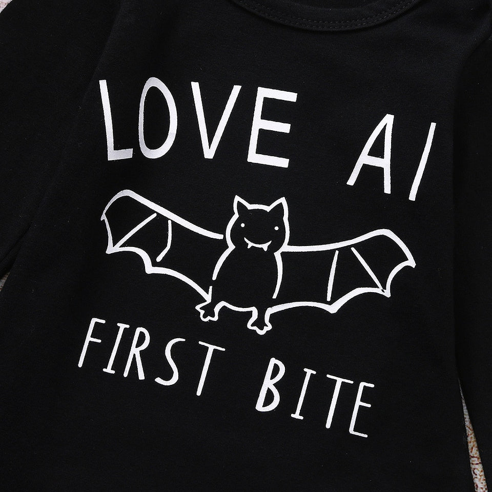 Love At First Bite Bat Onesie