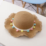 Summer Tassel Balls Beach Hat