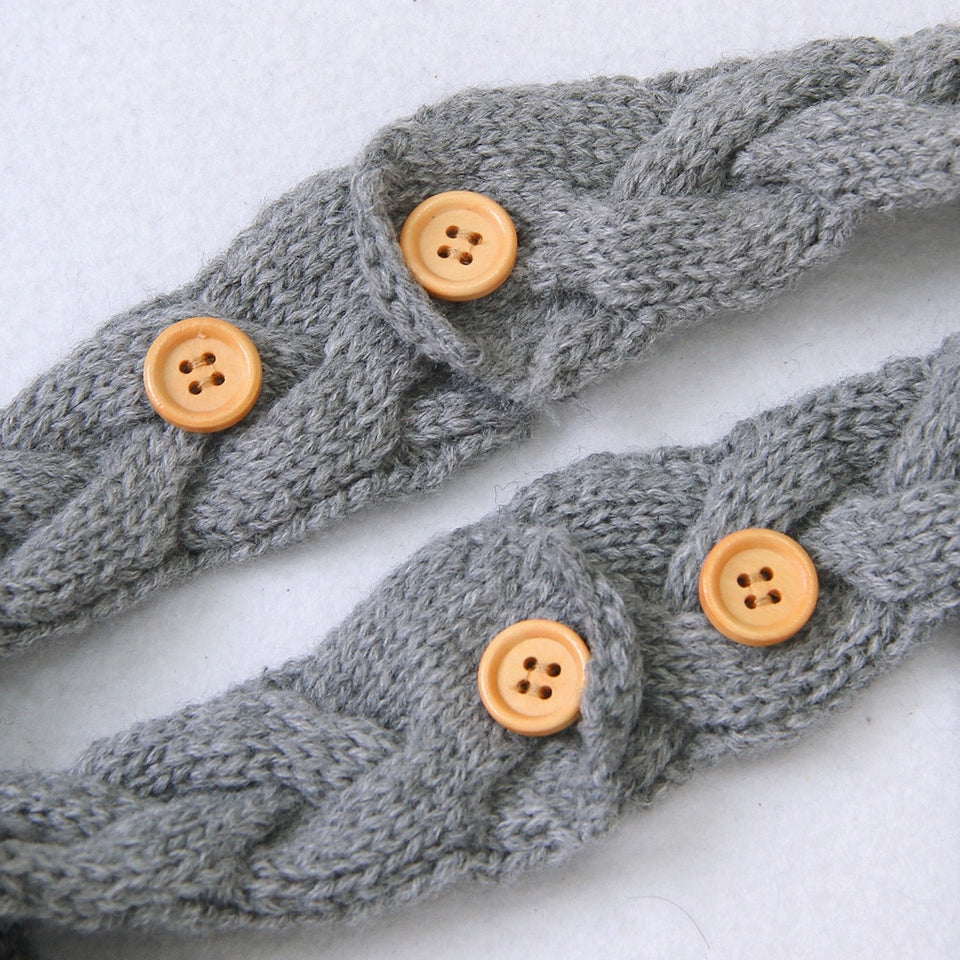 Knitted Bib Rompers