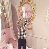 3D Golden Crown Swan - Wall Art Hanging