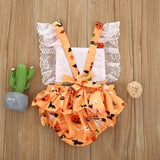 Sweet Ghost Bib Romper