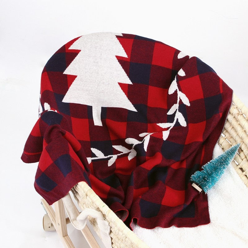 Christmas Tree Plaid Blanket