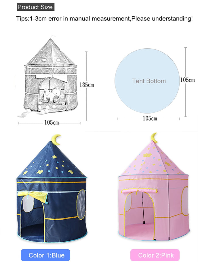 Tent Play Castle for Boys and Girls