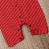 Handsome Red Bow Jumpsuit
