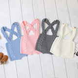 Knitted Bib Rompers