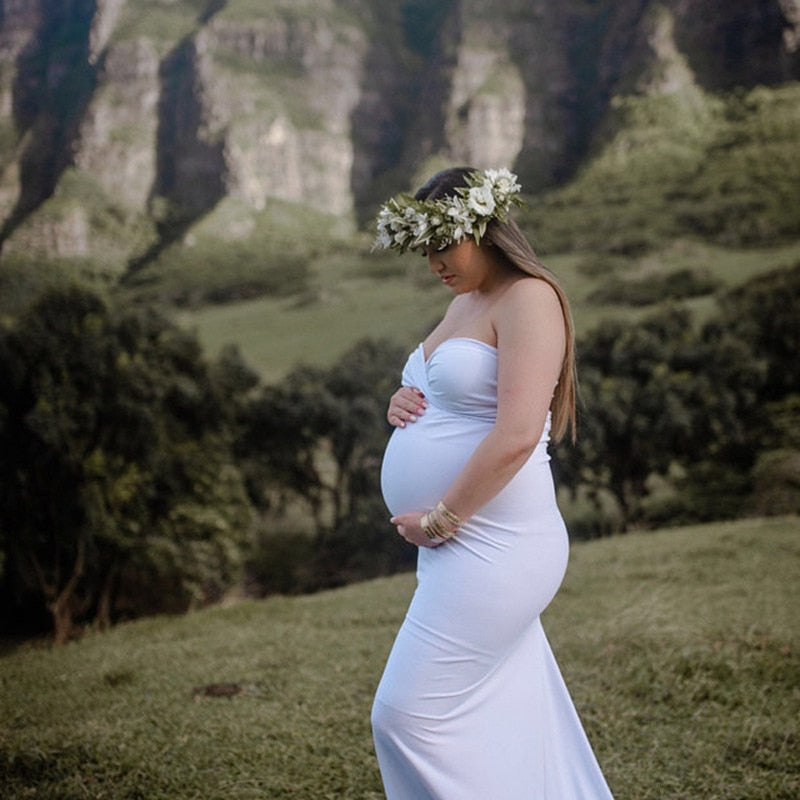 Tail Pregnancy Dress (Wedding/Baby Shower)