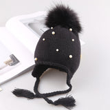 Pearl Knitted Woolen Hat