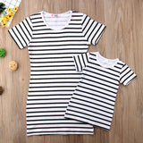 Zebra Striped Short Matching Dresses