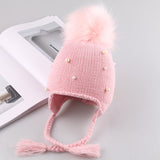 Pearl Knitted Woolen Hat