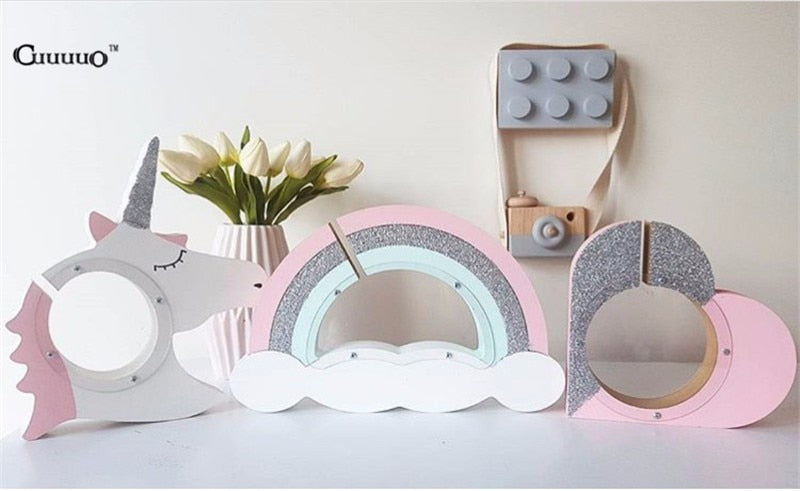 Nordic Style Rainbow Piggy Bank - Room Decor for Kids