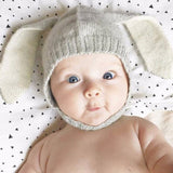 Adorable Knitted Long Ear Rabbit Hat