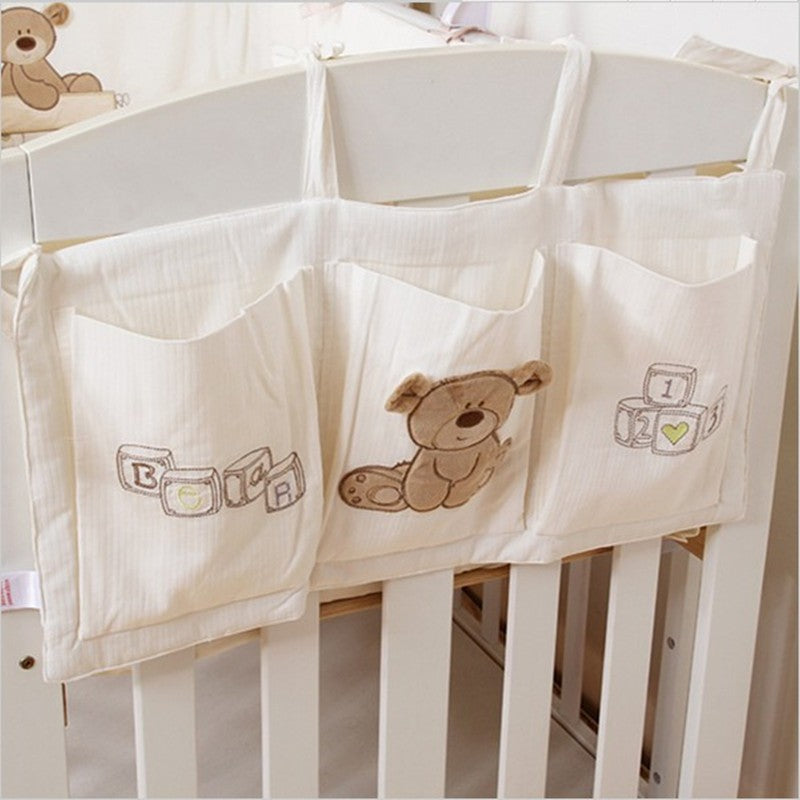 Baby Crib Storage Caddy - Three Dimensional Corduroy