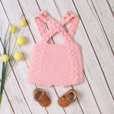 Knitted Bib Rompers