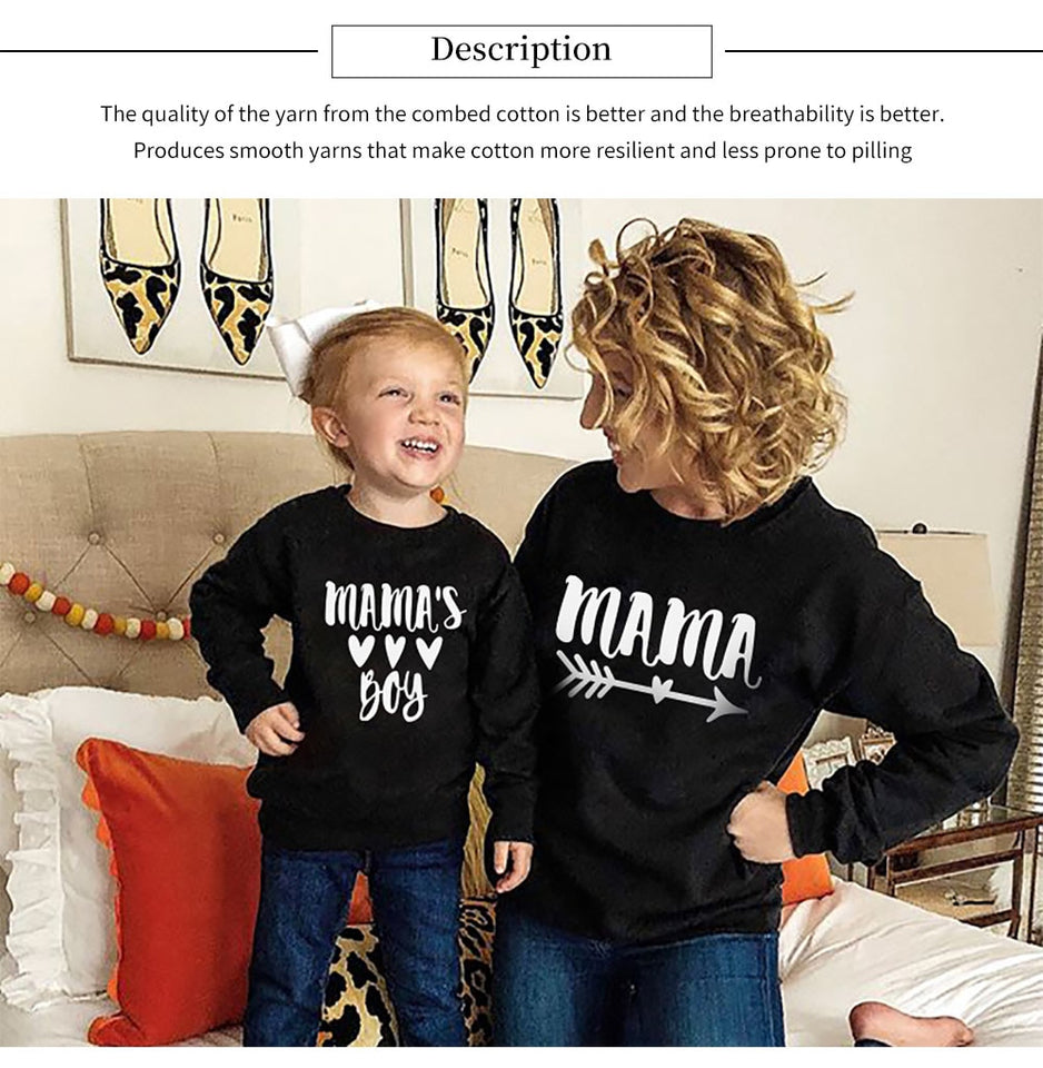 Mama's Boy Matching Pullover T-shirts