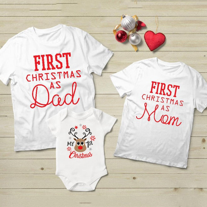 First Christmas as Mom/Dad T-shirts
