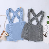 Knitted Bib Rompers