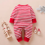 Santa Claus Striped Romper