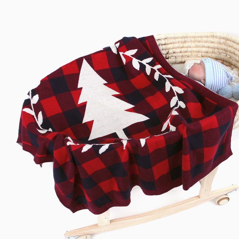 Christmas Tree Plaid Blanket