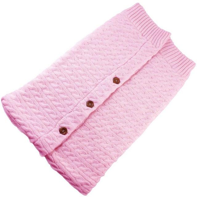 Baby Swaddle Blanket - Knitted Wool Baby Wrap