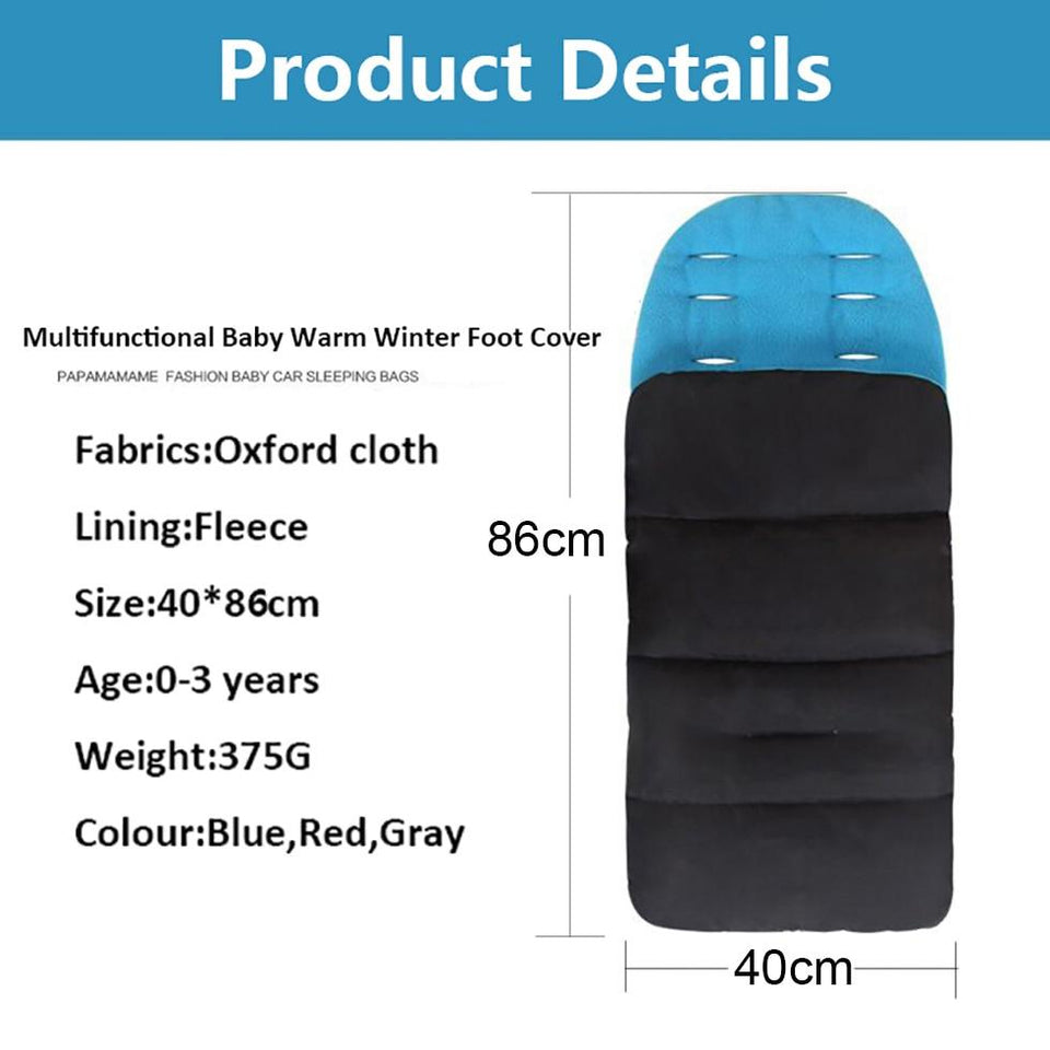 Stroller Winter Warm Foot cover - Wind and Waterproof