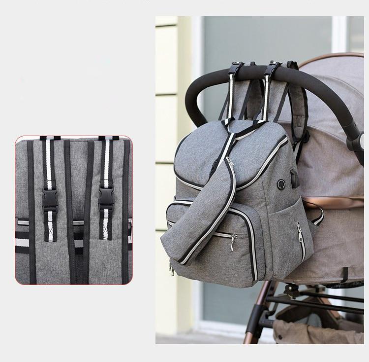 Diaper/ Stroller bag pack with USB