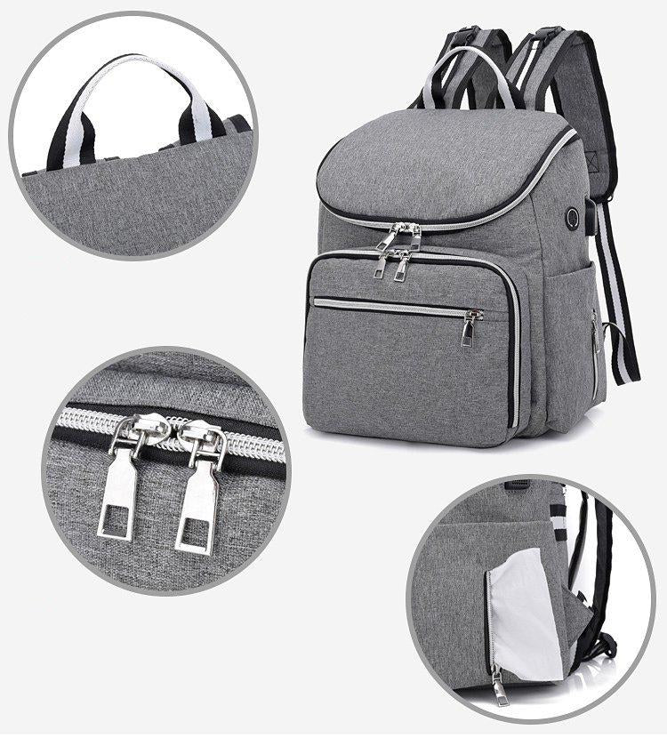 Diaper/ Stroller bag pack with USB