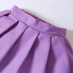 Cute baby outfit: Ju Ju Jam's Purple Pleated Skirt and Sweatshirt Set